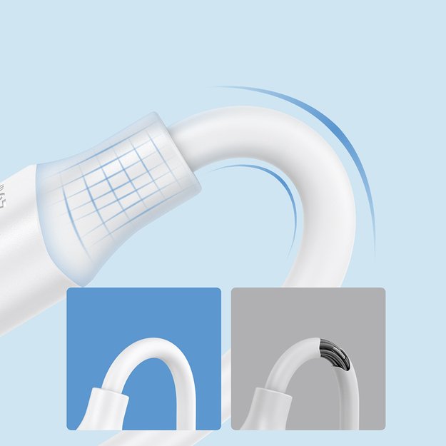 Joyroom Long-Lasting Series A9 USB-A / USB-C 3A cable 2m - white 1