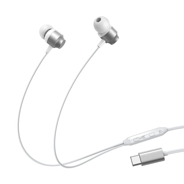 Joyroom JR-EC06 USB-C in-ear headphones - silver 6