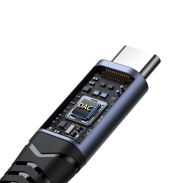 Joyroom SY-C03 USB-C to 2x USB-C 2in1 DAC adapter - black 8