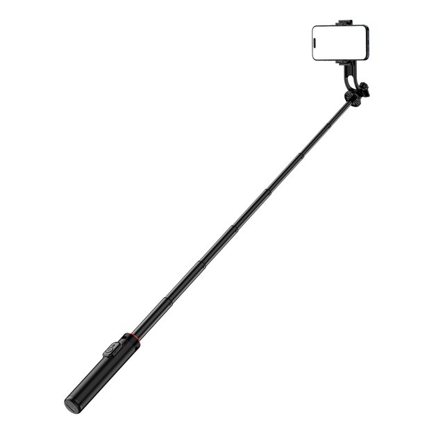 Selfie stick WC1Y2S 1.3m aluminum alloy telescopic tripod with phone holder - black 1