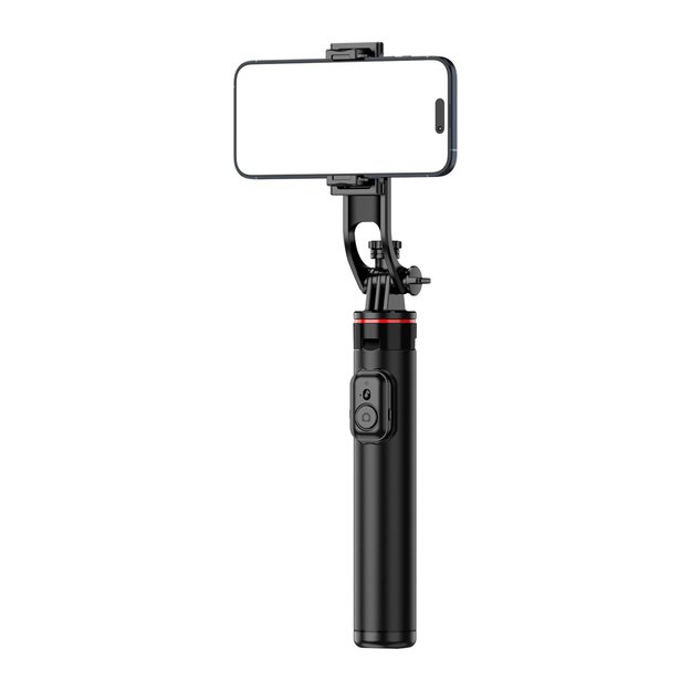 Selfie stick WC1Y2S 1.3m aluminum alloy telescopic tripod with phone holder - black 2