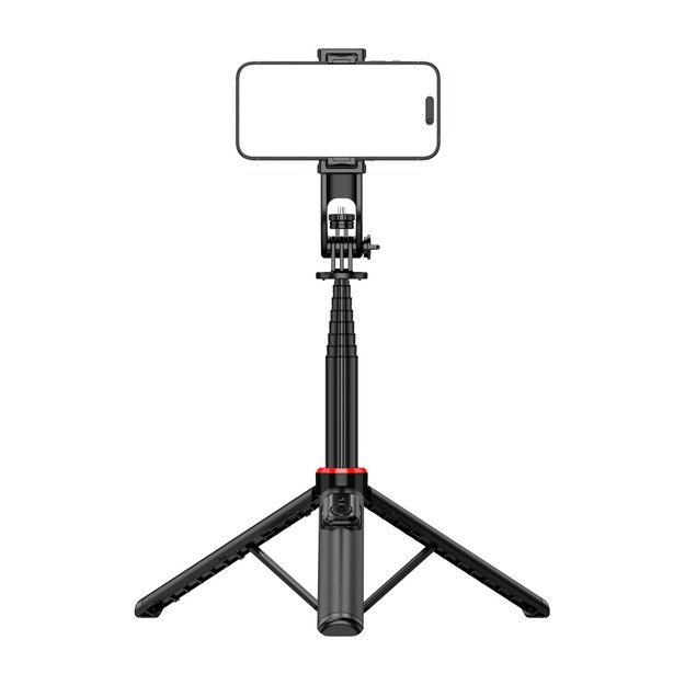 Selfie stick WC1Y2S 1.3m aluminum alloy telescopic tripod with phone holder - black 8