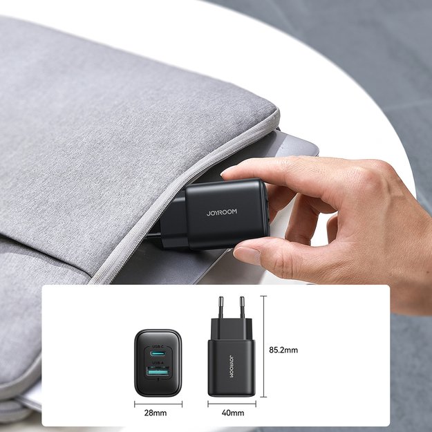 Joyroom JR-TCF13 network charger USB-C / USB-A 25W SFC / PPS / PD - black 11