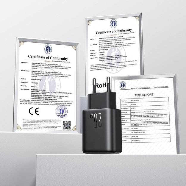 Joyroom JR-TCF13 network charger USB-C / USB-A 25W SFC / PPS / PD - black 15