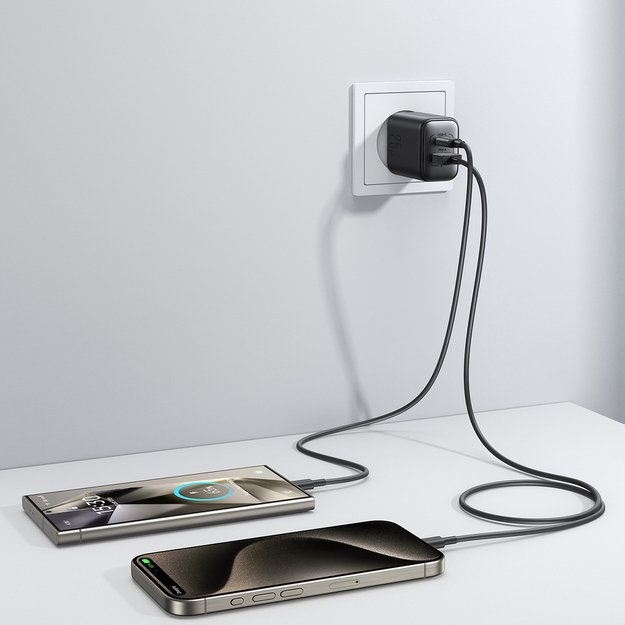 Joyroom JR-TCF13 network charger USB-C / USB-A 25W SFC / PPS / PD - black 9
