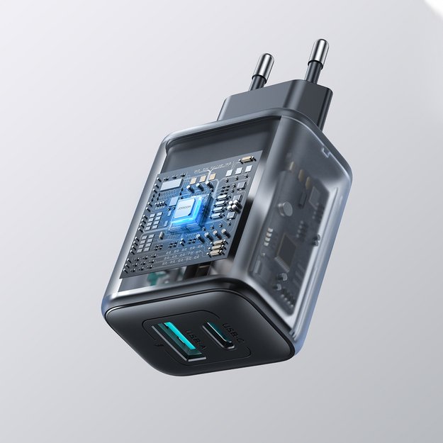Joyroom JR-TCF13 network charger USB-C / USB-A 25W SFC / PPS / PD - black 12