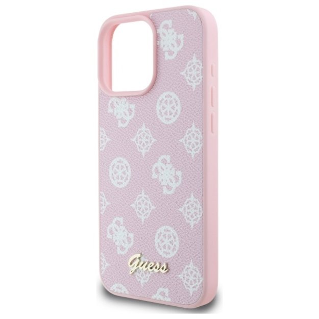 Guess Peony Script MagSafe iPhone 16 Pro Max Case - Pink 5
