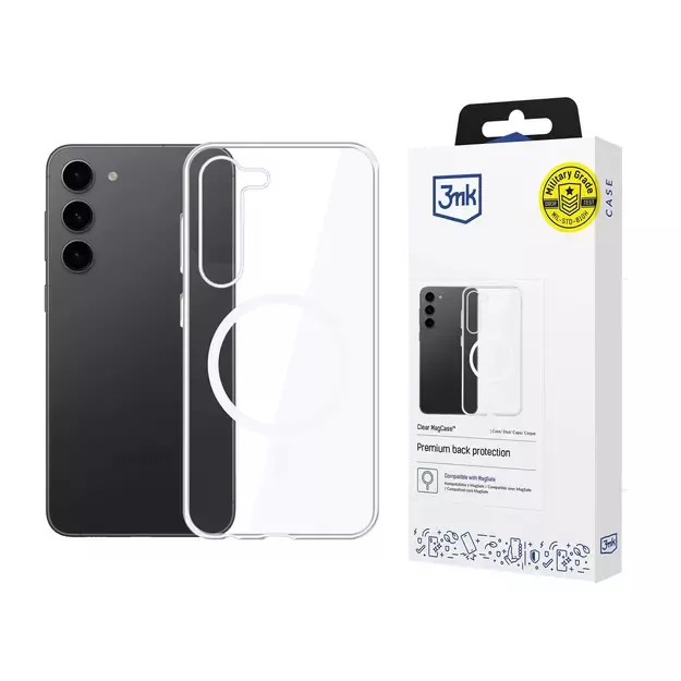 3mk Clear MagCase for Samsung Galaxy S23+ - transparent