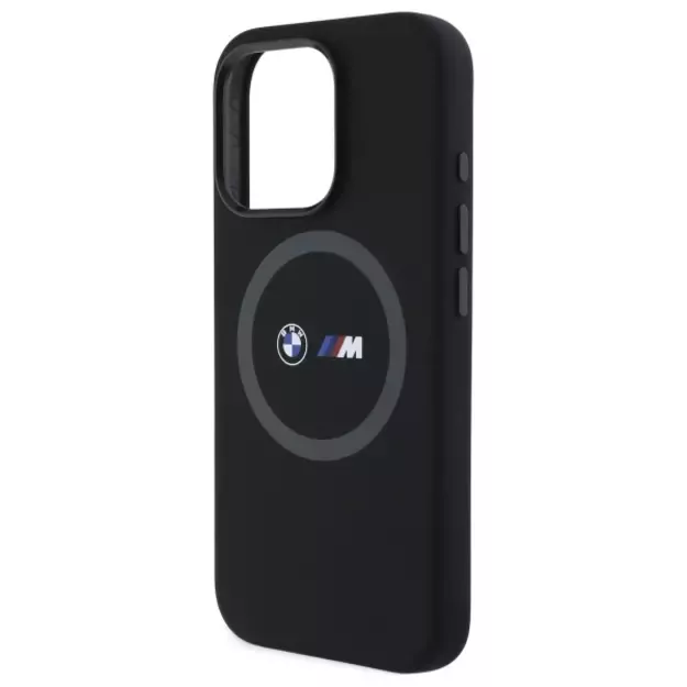 BMW M Silicone Printed Ring MagSafe Case for iPhone 16 Pro Max - Black 12