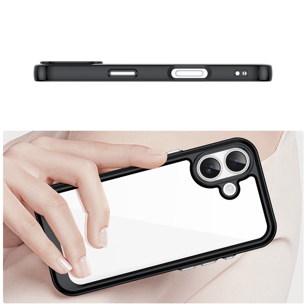 Outer Space iPhone 17 Case - Black Transparent 3