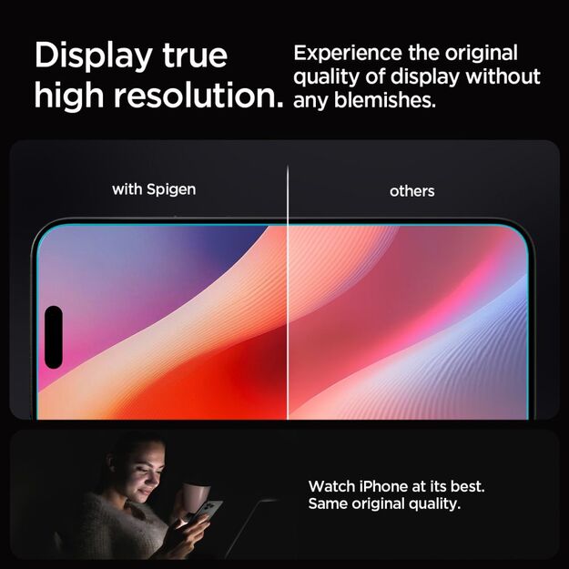 Spigen Glas.tR EZ Fit Tempered Glass for iPhone 16 Pro Max 10