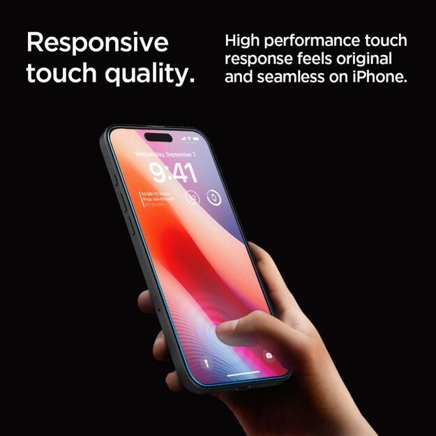 Spigen Glas.tR EZ Fit Tempered Glass for iPhone 16 Pro Max 11