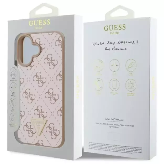 Guess New 4G Triangle Case for iPhone 16 Plus - White 14