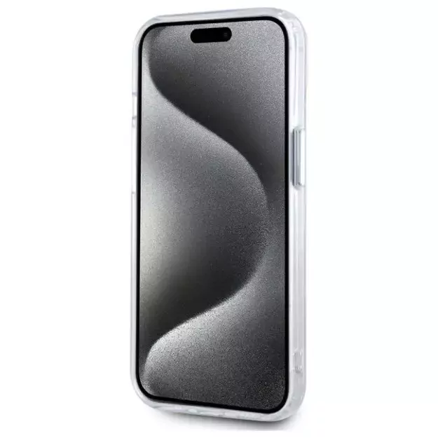 Karl Lagerfeld IML Metal Karl&amp Choupette Head MagSafe iPhone 14 Case - White 11