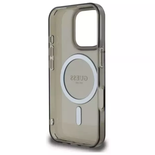 Guess IML Glitter Circle MagSafe case for iPhone 16 Pro Max - black 13