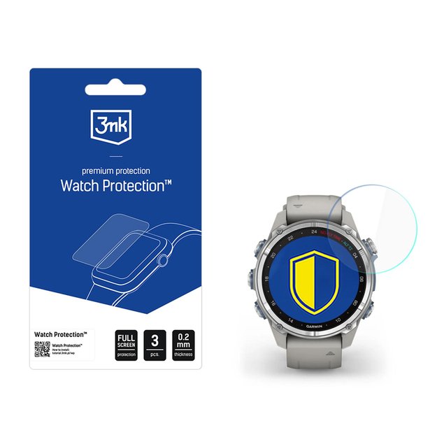 Smartwatch Screen Protector 3mk Watch Protection FlexibleGlass for Garmin Descent Mk3 / Mk3i (43mm)