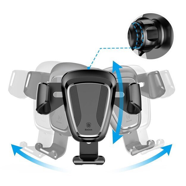 Baseus Gravity Car Mount gravity air vent car holder for 4-6  phone black (SUYL-01) 8