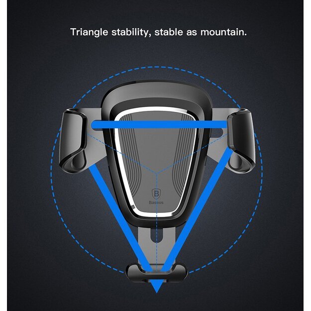 Baseus Gravity Car Mount gravity air vent car holder for 4-6  phone black (SUYL-01) 20