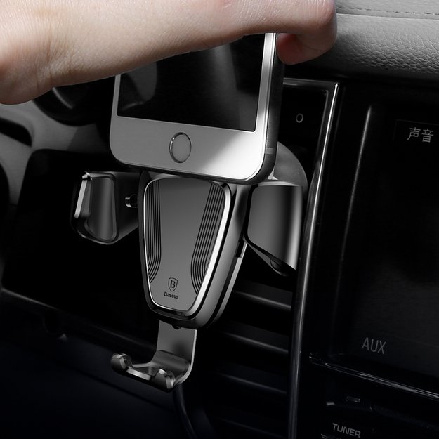 Baseus Gravity Car Mount gravity air vent car holder for 4-6  phone black (SUYL-01) 7