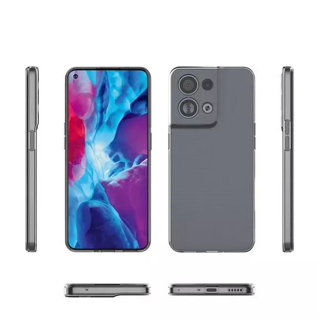 Ultra Clear 0.5mm case for Oppo Reno 8 Pro thin cover transparent 2
