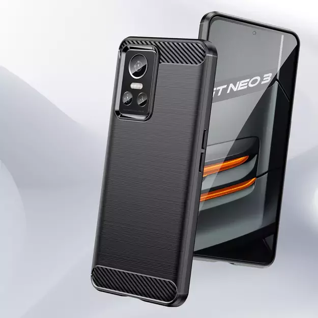 Carbon Case case for Realme GT Neo 3 flexible silicone carbon cover black 14