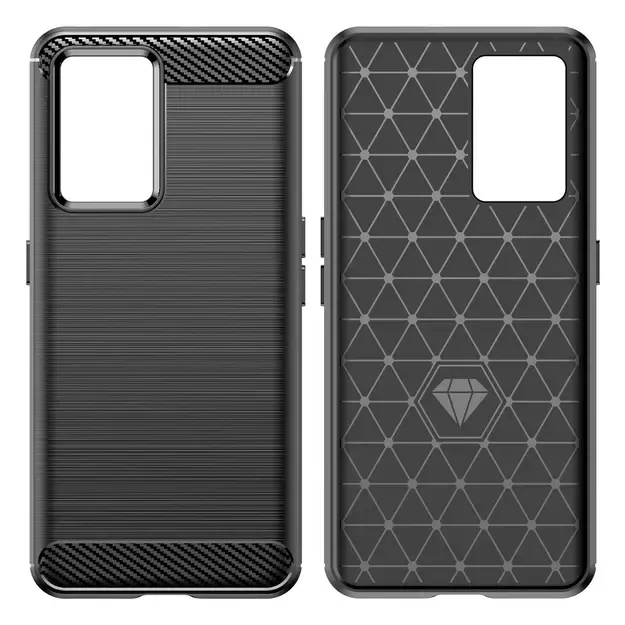 Carbon Case case for Realme GT Neo 3 flexible silicone carbon cover black 11