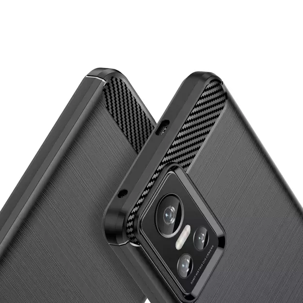 Carbon Case case for Realme GT Neo 3 flexible silicone carbon cover black 10