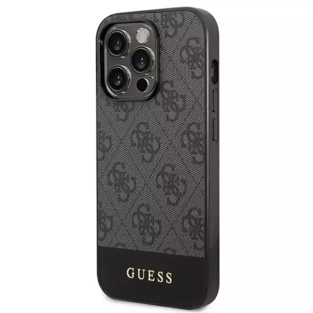Guess GUHCP14XG4GLGR iPhone 14 Pro Max 6.7&quot  grey/grey hard case 4G Stripe Collection 8