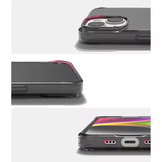 Ringke Fusion Matte case iPhone 14 Plus cover with a gel frame gray 19
