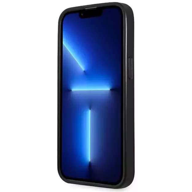 Guess GUHCP14LPSATLK iPhone 14 Pro 6.1&quot  black/black hardcase SaffianoTriangle Logo 3