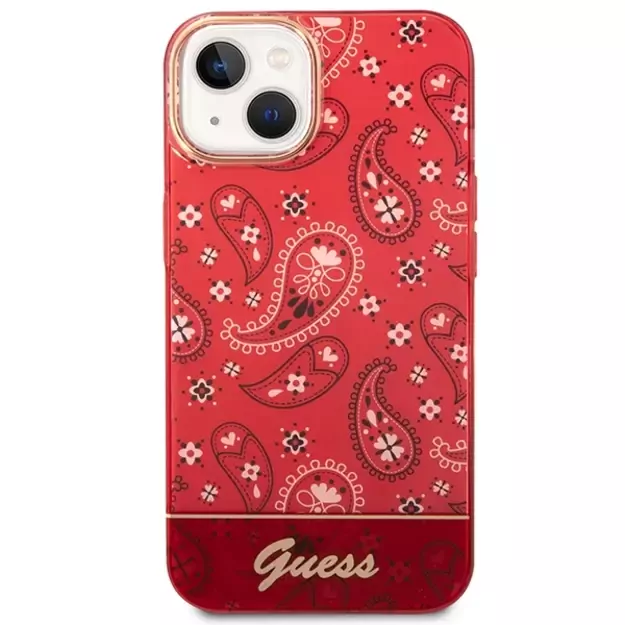 Guess GUHCP14MHGBNHR iPhone 14 Plus 6.7&quot  red/red hardcase Bandana Paisley 2