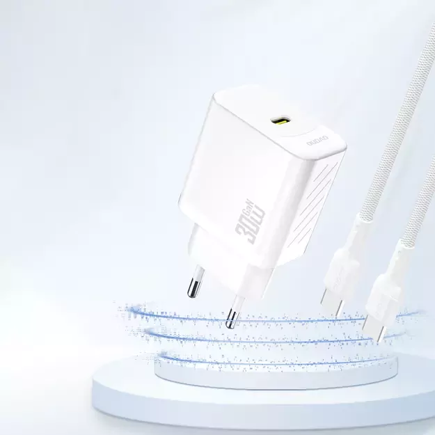 Dudao A27P 30W PD GaN USB-C Wall Charger - White 1