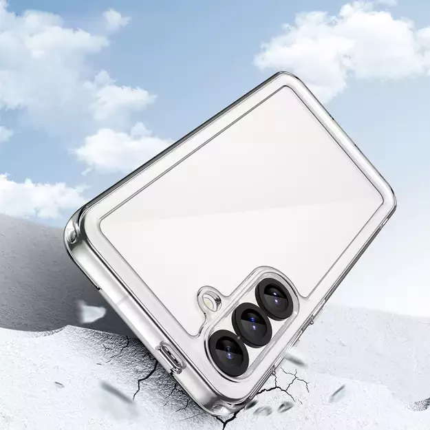 Outer Space Case with Gel Frame for Samsung Galaxy S25 - Clear Black 8