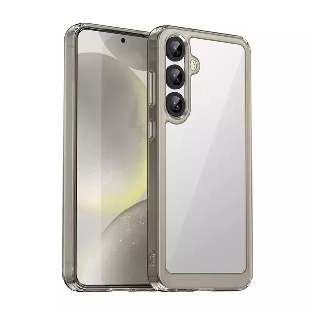 Outer Space Case with Gel Frame for Samsung Galaxy S25+ - Clear Black
