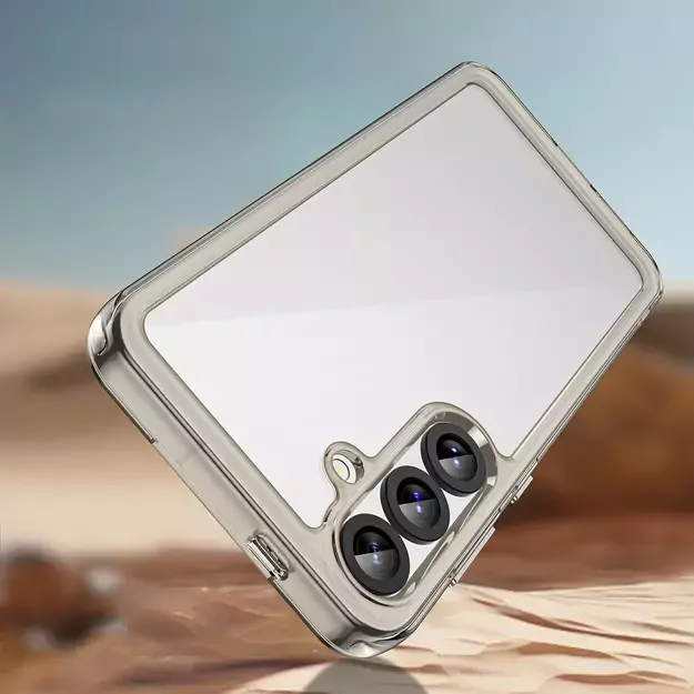 Outer Space Case with Gel Frame for Samsung Galaxy S25+ - Clear Black 8