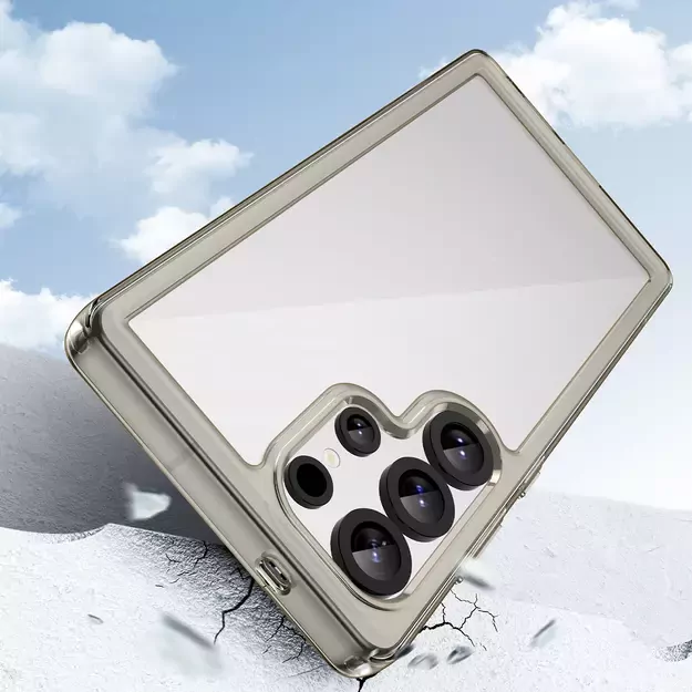 Outer Space Case with Gel Frame for Samsung Galaxy S25 Ultra - Clear Black 4