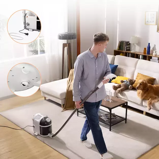 UWANT B200 12000Pa 1900W washing vacuum cleaner with Deep Cleaning steam cleaning function - white 10