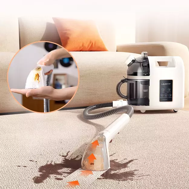 UWANT B200 12000Pa 1900W washing vacuum cleaner with Deep Cleaning steam cleaning function - white 8