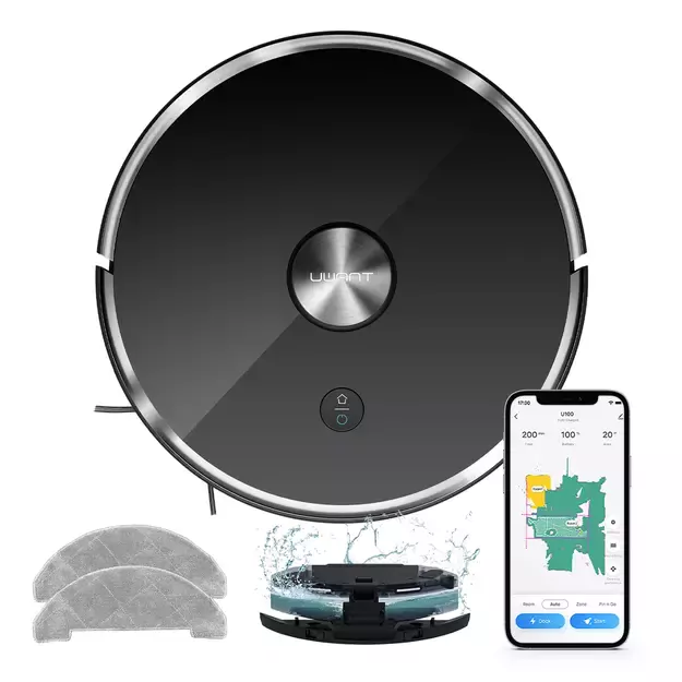 UWANT U100 Lite Robot Vacuum Cleaner with Mop Function + Charging Station - Gray 10