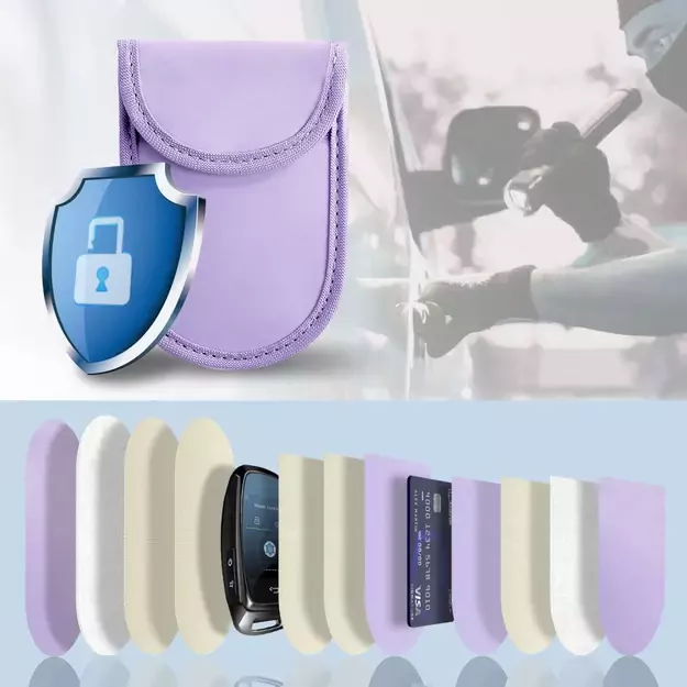 Tech-Protect KLR100 RFID Blocking Car Key Case - Purple 1