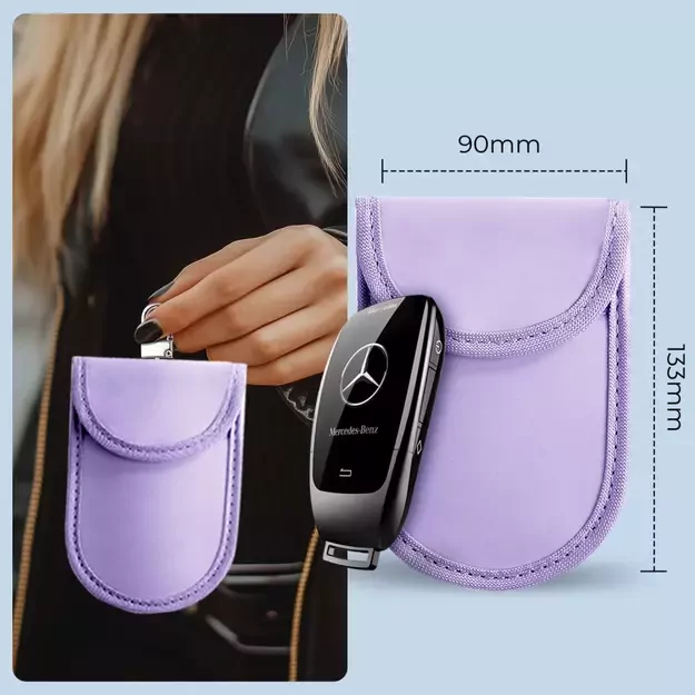 Tech-Protect KLR100 RFID Blocking Car Key Case - Purple 5
