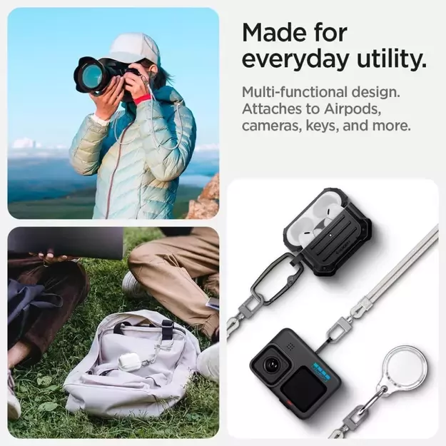 Spigen Universal Set Lanyard and Pendant - White 12