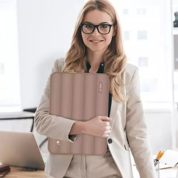 Tech-Protect Puffy 15-16&quot  Laptop Bag - Brown 6
