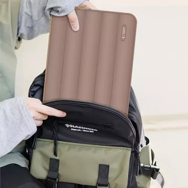 Tech-Protect Puffy 15-16&quot  Laptop Bag - Brown 5