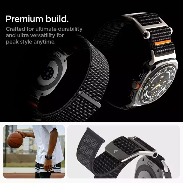Spigen DuraPro Strap for Samsung Galaxy Watch Ultra 47mm - Black 4