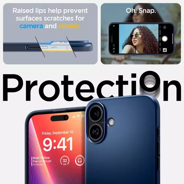 Spigen Thin Fit Magsafe iPhone 16 Case - Blue 11