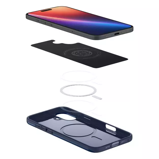 Spigen Thin Fit Magsafe iPhone 16 Case - Blue 6