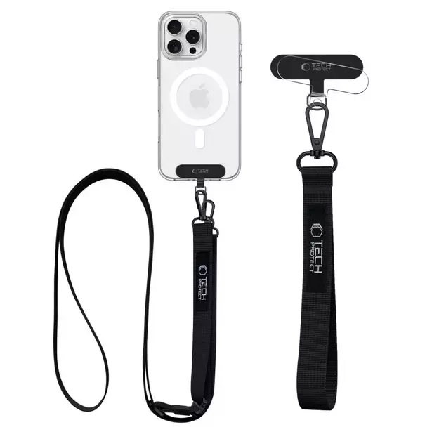 Tech-Protect C65 Rope Crossbody Leash - Black 1