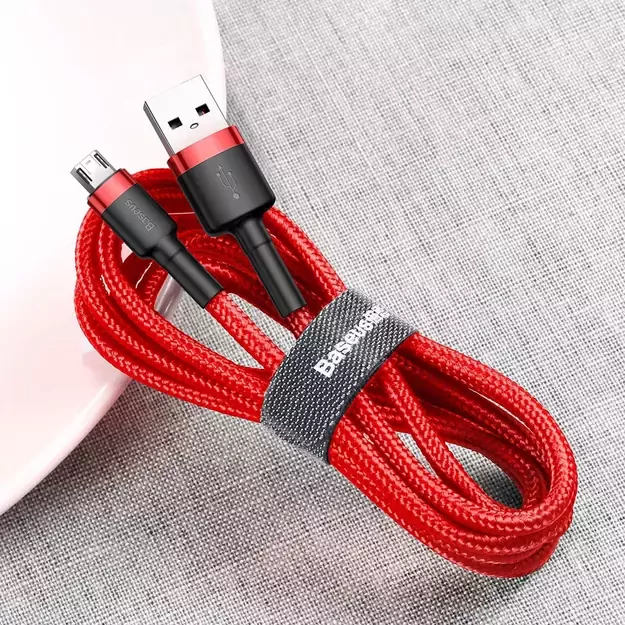 Baseus Cafule Cable CAMKLF-C09 USB-A / micro USB 1.5A 2 m - red 6