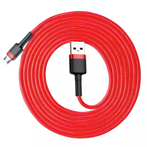 Baseus Cafule Cable CAMKLF-C09 USB-A / micro USB 1.5A 2 m - red 1